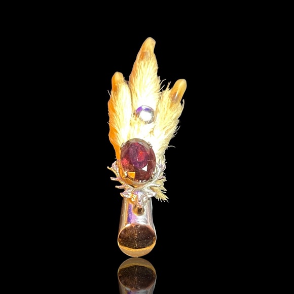 1960’s Vintage Scottish Kilt Pin Glass Caringhorm-Ward Brothers. 2.75” - Picture 3 of 16